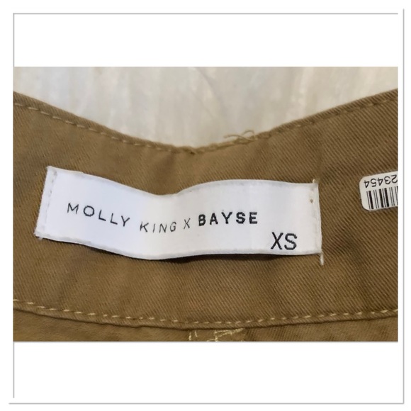 Anthropologie Molly King x Bayse Wide Leg Cargo Pants Brown Size XS - Picture 6 of 7